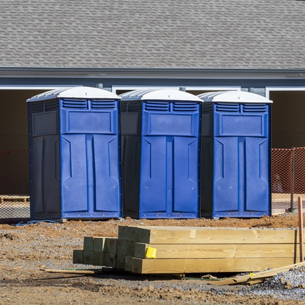 what is the maximum capacity for a single porta potty in Clinton ME